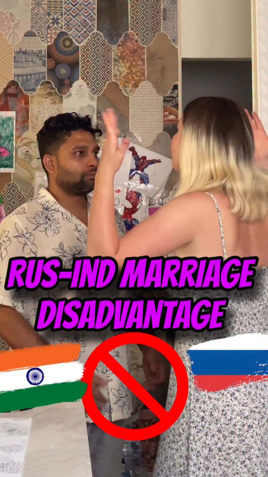 Rus-Indian marriage disadvantage… can you make out?🇮🇳❤️🇷🇺 