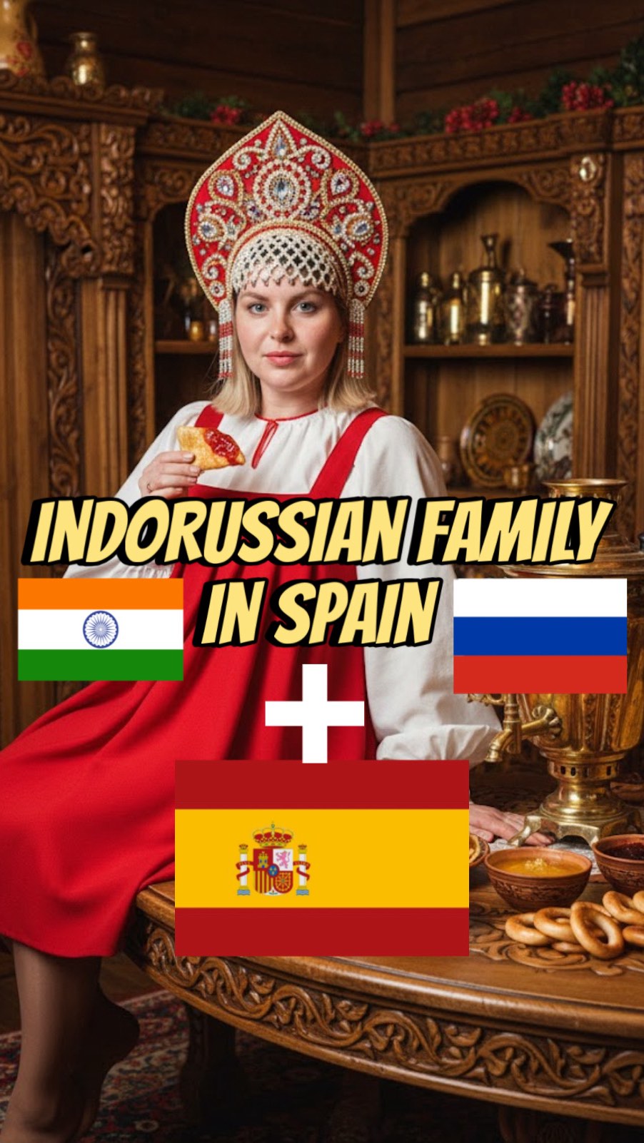 Follow @bharatirussijodi for more multicultural content❤️