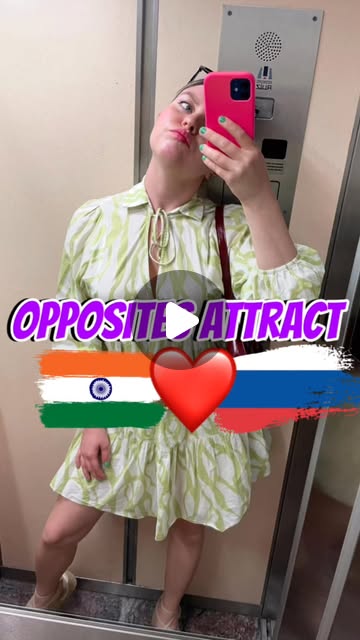 Opposites do absolutely attract!❤️🇷🇺🫶🏼🇮🇳 