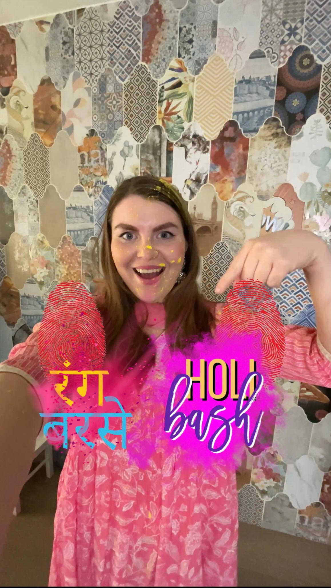 Happy Holi🎉dear friends💛❤️We also plan to play with colors and enjoy this fest