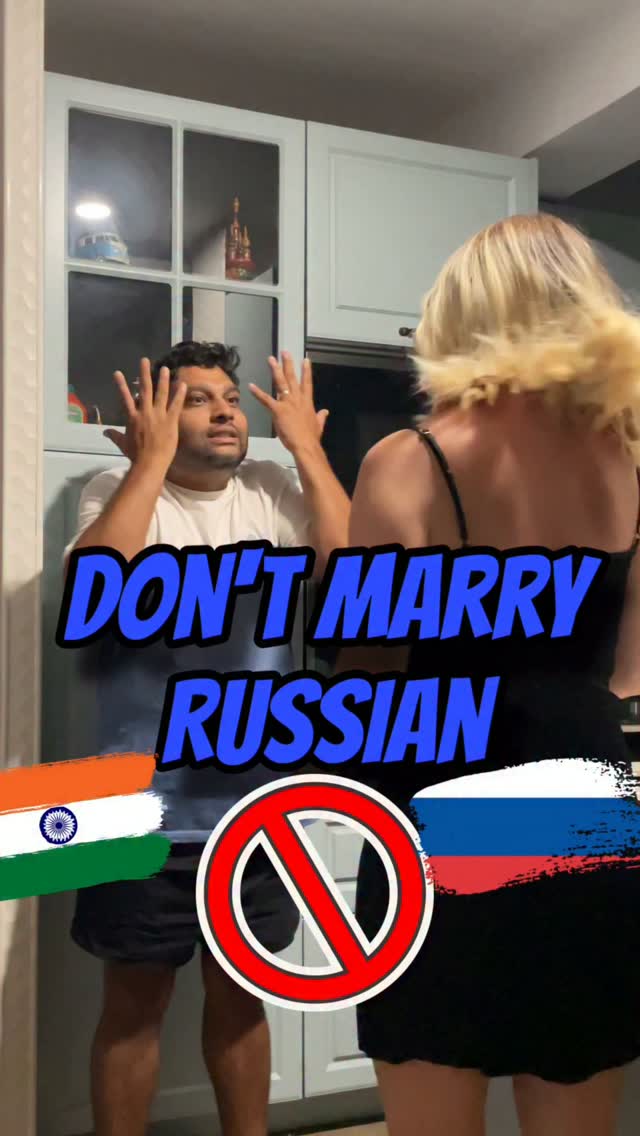This is what actually happens when a Russian married an Indian 🇮🇳🇷🇺➡️…