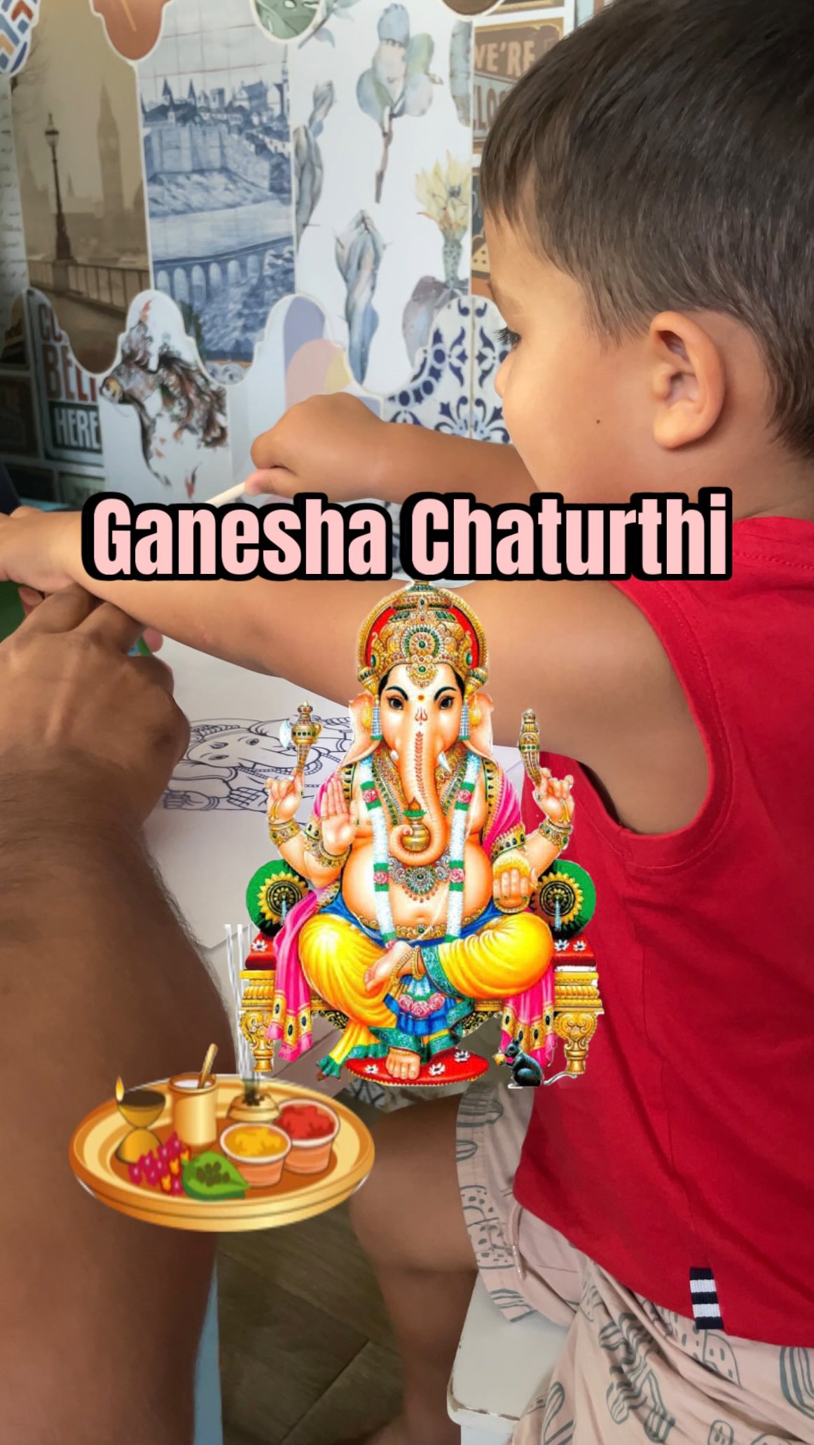 Ganesha Chaturthi is coming soon but we live far from home.. it’s not a problem 