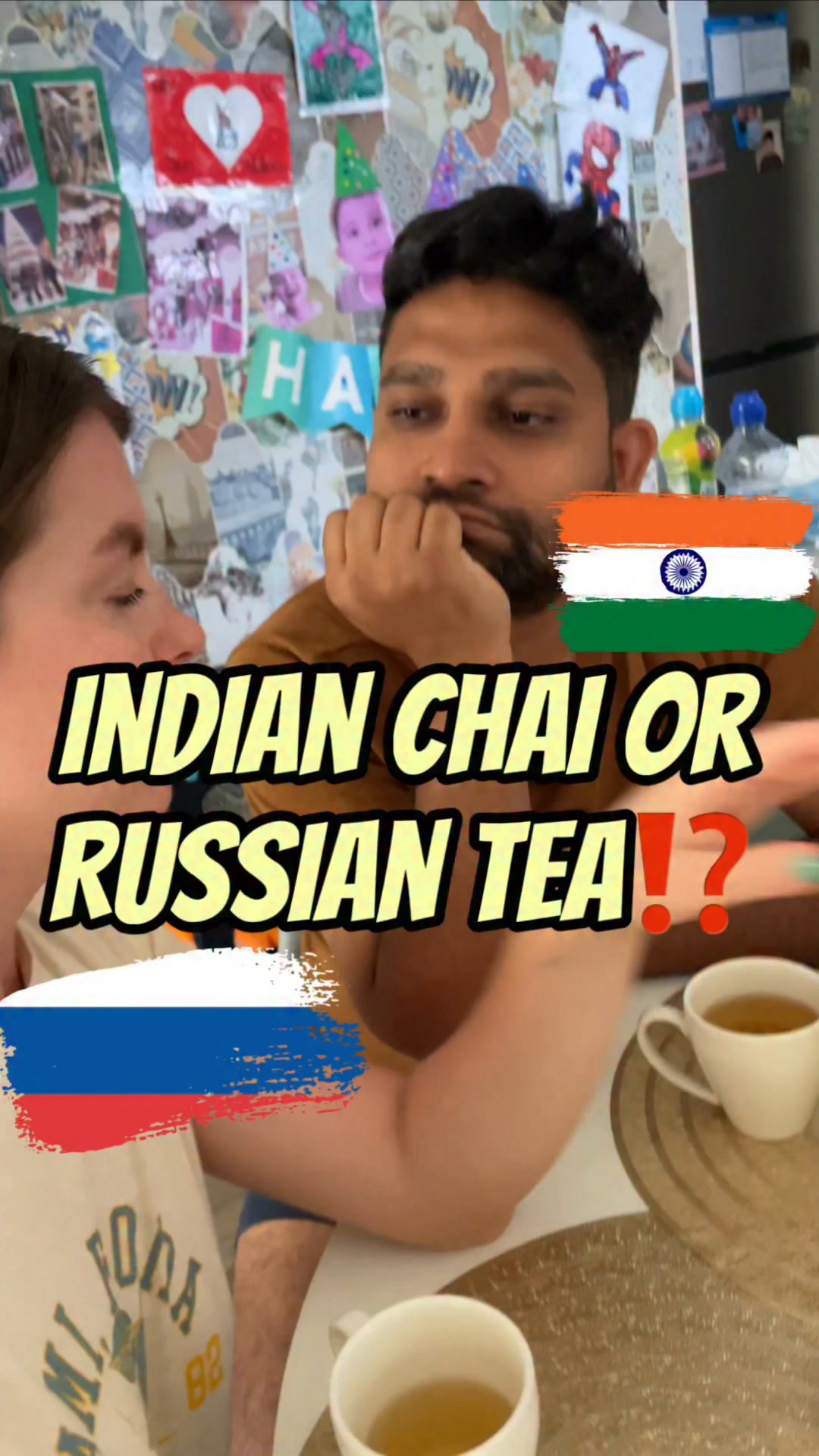 What side do you choose?🇷🇺❤️🇮🇳 Indian or Russian chai?