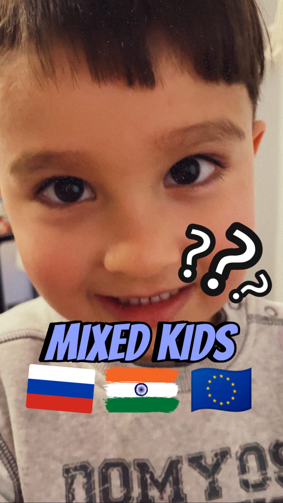 It’s really funny the way our son mixes all the languages😆 @bharatirussijodi fo