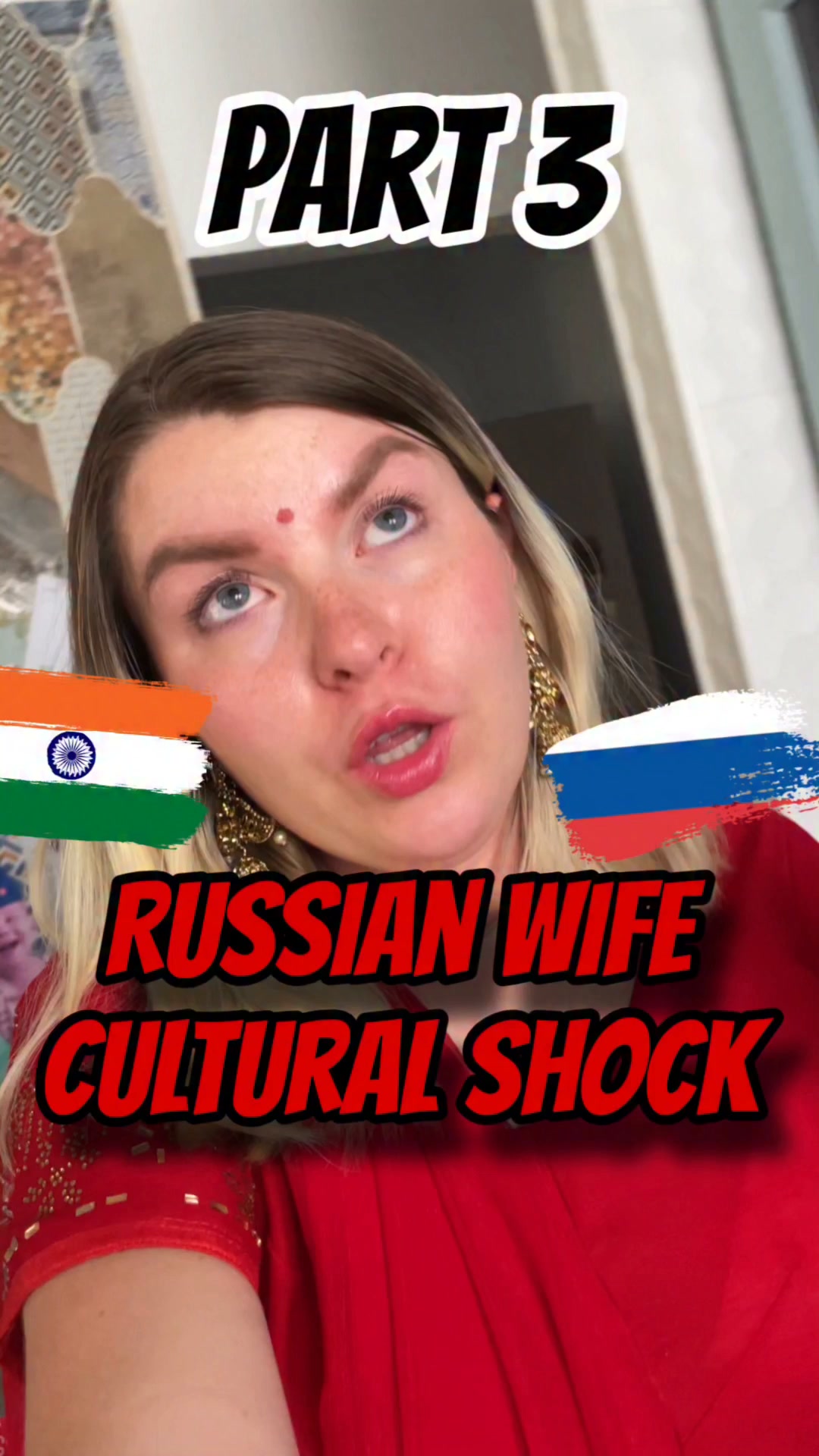 Russia meets Indian cooking methods 😂🇮🇳❤️🇷🇺 her life won’t be same anymore 