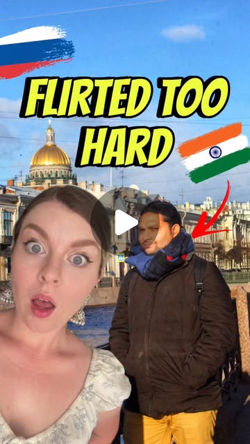 When he 🇮🇳flirted to hard😆 ❤️🇷🇺