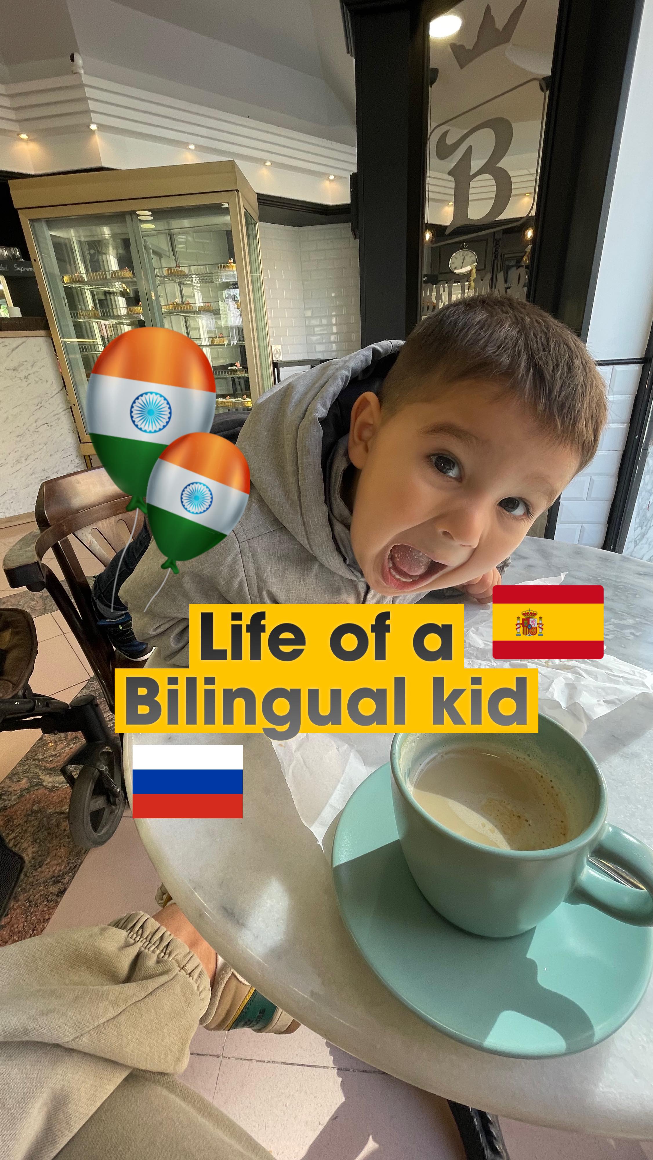 It’s becoming more and more challenging to teach him our languages😆 How do you 