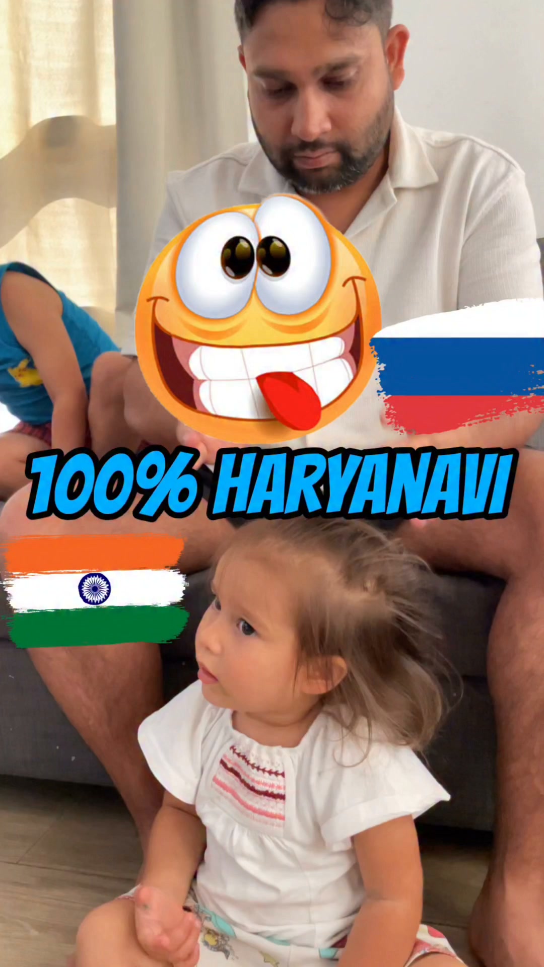 All the proves are in the video that our daughter is 100% Haryanavi girl 😂 🇷🇺