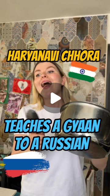 A Russian chhori gets a useful gyaan😆🤌🏼 