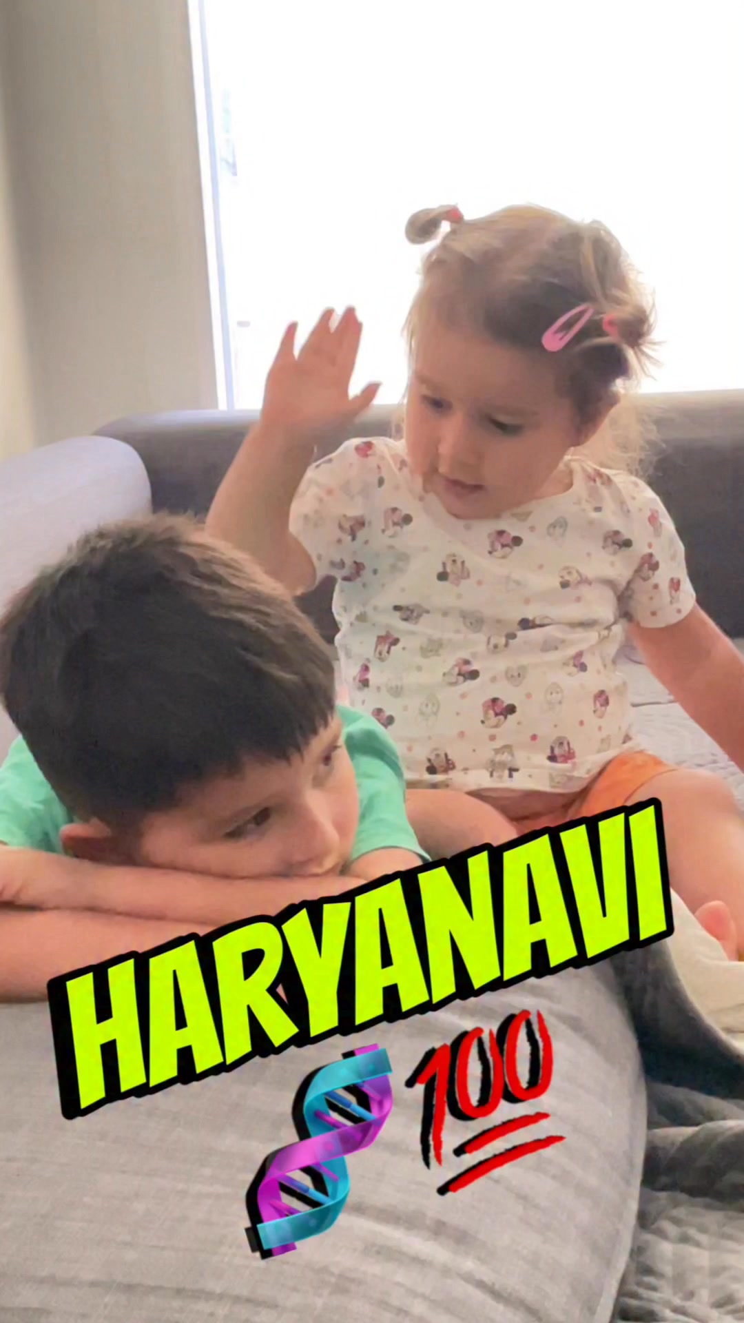 I’m shocked how our kids are different.. but these Haryanavi genes😂🇮🇳❤️🇷🇺