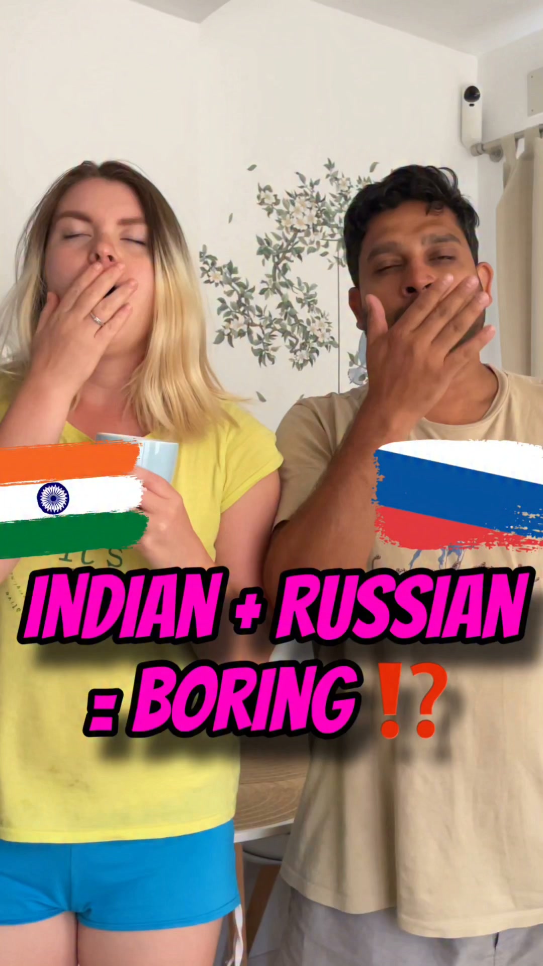 Indian husband + Russian wife = boring⁉️➡️…