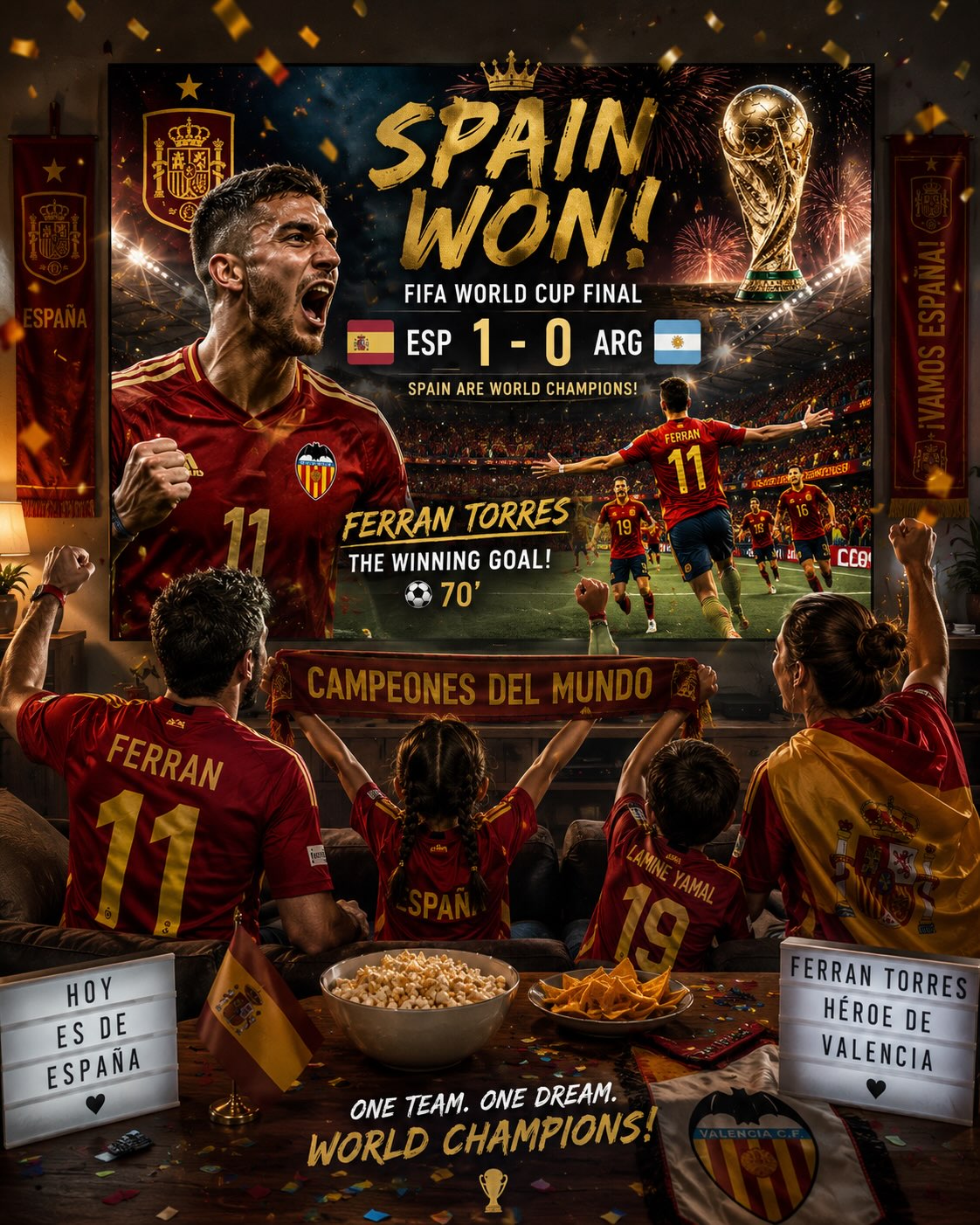 The whole world watched tonight — and so did we, from our little corner of Spain