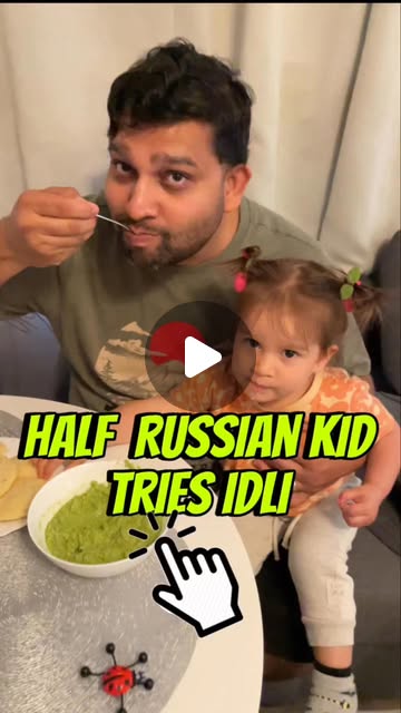 Let’s check how our daughter loves idli..🥰 