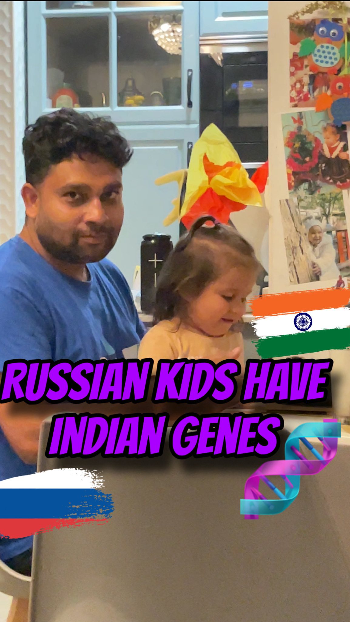Guess did our kids eat it?🥰😋🇮🇳❤️🇷🇺 #indorussiancouple  #russianwife  #mult