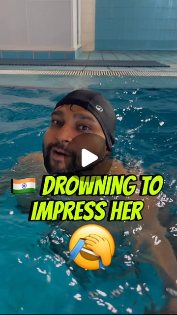 Russian Wife Reaction to Her Indian Husband’s Swimming Skills 😂