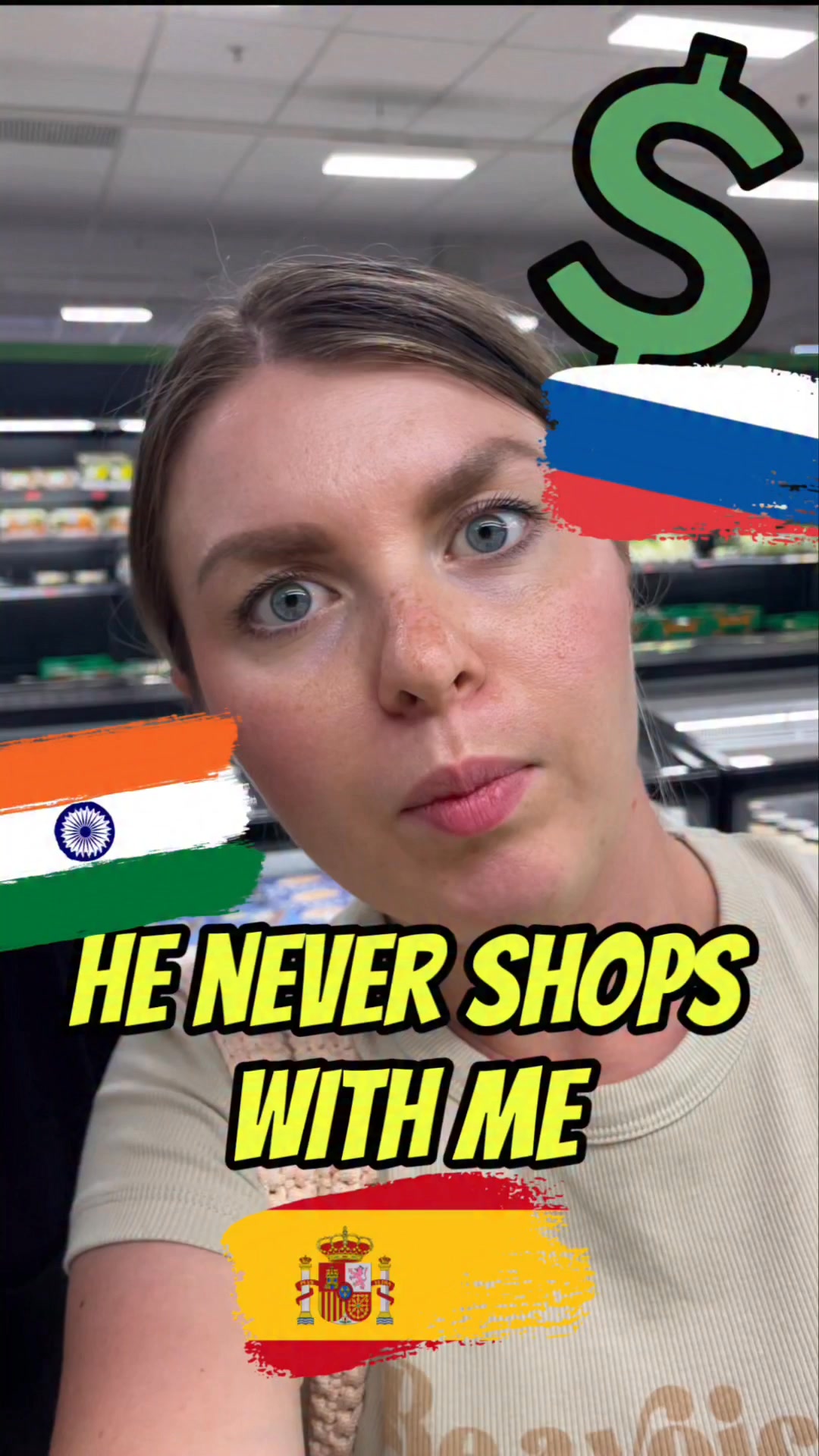 That Indian husband while shopping in Europe🇪🇸😂 