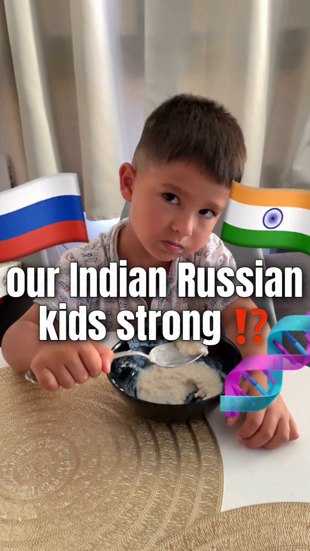 The reason why our kids are so strong 🇮🇳❤️🇷🇺